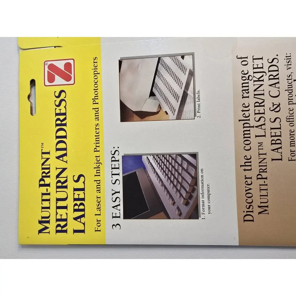 Lot Of 7200 Return Address Labels Printer Friendly 90 Sheets Of 80 - 34378 5267